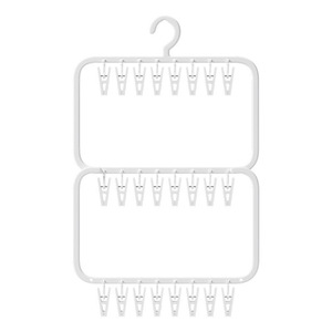 Baby Hanger Household Wardrobe Seamless Storage Hosiery <strong>Clip</strong> Multi-functional Hanger Multi-<strong>clip</strong> <strong>Plastic</strong> Drying <strong>Clip</strong> Modern - Product Image 6