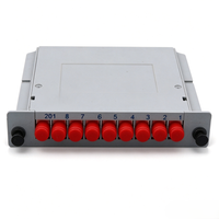 Répartiteur de Fibre Optique PLC LGX Box 1*4 1*8 1*16 FTTH avec Connecteurs FC UPC/APC, Répartiteur de Fibre Optique Type Cassette 1*16