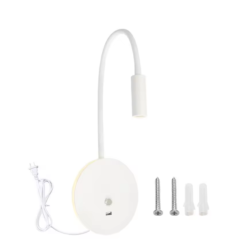Blanc-prise américaine-USB