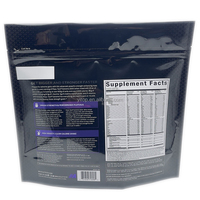 Sachet souple à fond plat pour emballage alimentaire de poudre de protéines de lactosérum, 250g, 500g, 1kg, avec logo personnalisé pour fabricants