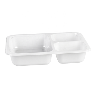 CPET recyclé ovable 2 compartiments scellant emballage alimentaire jetable compagnie aérienne conteneur CPET avec film anti-buée - Product Image 4