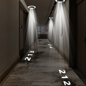15W intégré GOBO signe lumière hôtel salle de croisière numéro flèche directionnelle étiquette publicité lumières pour <span class=keywords><strong>enseigne</strong></span> projetée - Product Image 1