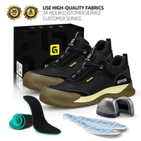 Chaussures de sécurité GUYISA pour hommes, personnalisables avec embout en acier, bottes de travail tendance, résistantes à l'usure et anti-écrasement, chaussures de soudeur