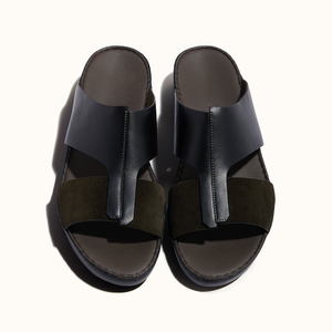 Chaussures personnalisées SHIKOL avec logo, en <span class=keywords><strong>cuir</strong></span> véritable fait main, vente en gros au Moyen-Orient, pantoufles arabes pour hommes, sandales à glissière - Product Image 4