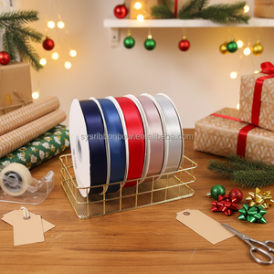 <span class=keywords><strong>Ruban</strong></span> en satin uni 100 % polyester, 38 mm, 100 yards par rouleau, pour cadeaux <span class=keywords><strong>de</strong></span> Noël <span class=keywords><strong>et</strong></span> <span class=keywords><strong>de</strong></span> la fête des mères, fournitures artisanales polyvalentes - Product Image 2