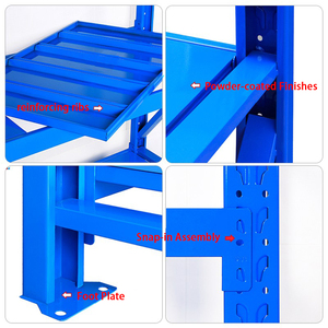 Estantería Resistente de 4 Niveles <span class=keywords><strong>para</strong></span> Garaje, Almacenamiento de Metal Apilable <span class=keywords><strong>para</strong></span> Almacén - Product Image 3