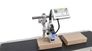 T180E mesin Printer Label <span class=keywords><strong>Inkjet</strong></span> termal TIJ 12.7mm industri untuk tanggal kedaluwarsa telur mesin Coding kotak plastik - Product Image 4