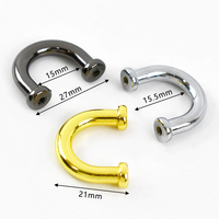 Aksesoris Tas Deepeel BD302, Gesper Pengatur Tali Webbing 17mm Warna Perak, Ring O, Bahan Alloy, Penghubung Tas Tangan
