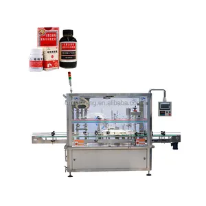 Easy to operate servo motor full automatic fluids liquid filling sealing and packing line
