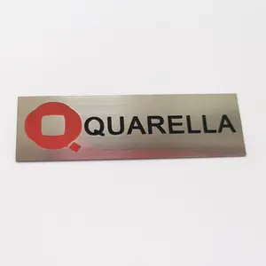 2022 Custom Metal Engraved Nameplate Logo Label Laser Etched Badge Tag Stainless Steel Name Plate