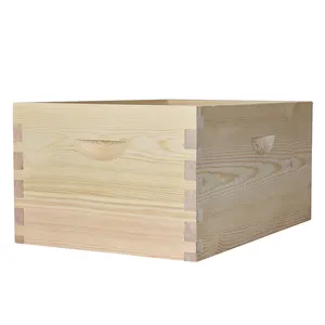 Langstroth-caja de abejas de madera, componente de colmena, suministro de fábrica de alta calidad