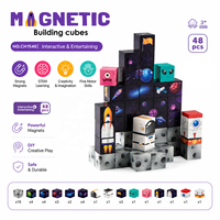 Bloques Magnéticos de Cohetes Espaciales, Juguete Educativo STEM de Construcción, Set de Construcción Aeroespacial, Distribuidor de Juguetes al por Mayor