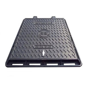 연성철 중량형 원형 및 사각형 빗물 및 하수 맨홀 뚜껑 EN124 표준 CE/ISO9001 인증 도로 시설용 - Product Image 4