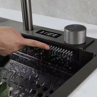 Robinet de cuisine en cuivre avec cascade robinet chauffe-eau électrique
