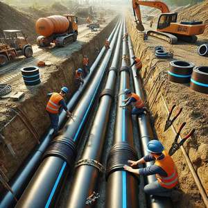 Pipa HDPE standar ISO4427 3 inci, pipa Hdpe <span class=keywords><strong>2</strong></span> inci 900mm - Product Image 3