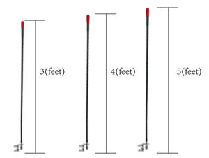 Antena de Radio CB de Fibra de Vidrio de Frecuencia Personalizada de 27 Mhz, Antena CB de 102 Pulgadas para Montaje en Automóvil - Product Image 5