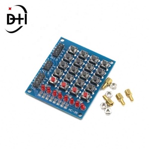 คีย์บอร์ดเมทริกซ์ 4x4 โมดูลแผงปุ่มกด 4*4 พร้อมสวิตช์เมมเบรน ปุ่มกดพร้อมไฟ LED แผงควบคุม MCU ชุด DIY สำหรับ Arduino - Product Image 2