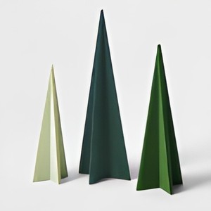 Ensemble d'arbres de Noël modernes écologiques et imperméables, grands arbres, décorations de table intérieures, base en résine durable, vert turquoise - Product Image 1
