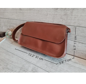 Personalized Handmade Leather <b>Handbag</b> for Women <b>Small</b> Shoulder Purse Cute Vintage Retro Style Gift for Her - Product Image 4
