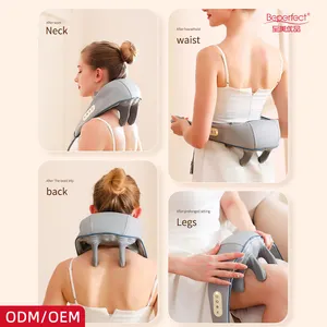 Perfect Hot Sale OEM ODM Neck Shiatsu Massage Shawl U-shape Design Electric Back Shoulder Massager For Muscle Pain Relief