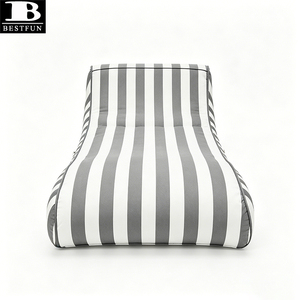 Chaises longues <span class=keywords><strong>de</strong></span> plage gonflables <span class=keywords><strong>de</strong></span> luxe, ergonomiques, rayées, en tissu, pour bronzer et se prélasser au <span class=keywords><strong>soleil</strong></span> - Product Image 6