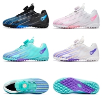 Chaussures de football personnalisées pour équipes, conception OEM, logo, entraînement sportif en extérieur, antidérapantes, crampons TF, chaussures de football à crampons cassés