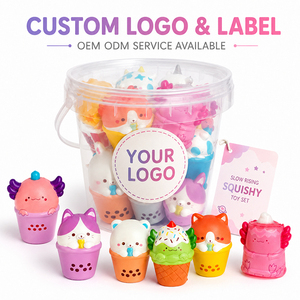 Squishies de Personajes de Comida Surtidos a Granel, Juguetes Sensoriales Blandos de Rebote, Cubo de Juguetes Antiestrés, Recuerdos de Cumpleaños, Premios Escolares - Product Image 5