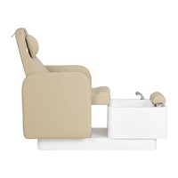 Chaise de pédicure pour salon de manucure avec bain de pieds sans tuyauterie et massage des pieds intégré