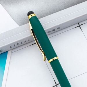 Wholesale 1.0Mm Rubber Coated Metal Custom Logo Business Gift Twist-Action Touchscreen Ballpoint <b>Pen</b> - Product Image 2