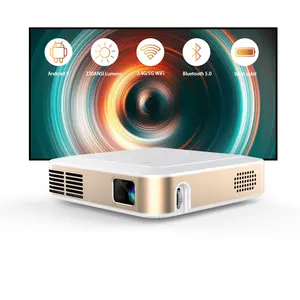 S-230 DLP 4K Mini Projector Full HD Smart Android 1080P 9600mAh Battery Phone Mirroring Wi-Fi Pocket 2G/16G Projector