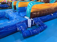 Toboggan gonflable commercial pour jeux de jardin, toboggan aquatique gonflable pour enfants