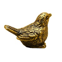 Statuette d'oiseau en laiton rétro, tête de charnière décorative, figurine d'oiseau vintage en laiton