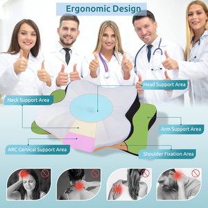 Premium Ergonomic Butterfly <b>Memory</b> Foam <b>Pillow</b> for Neck Pain Relief - Product Image 6