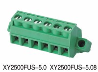 5.08mm/5.0mm bornier enfichable équivalent 2EDGKLM-5.0 vis à pas 5.08 laiton connecteur PCB 45 degrés Degson