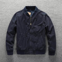 Veste bomber décontractée pour homme, version coréenne, col montant, tissu en toile, motif géométrique, logo frontal, respirante, chaleur d'automne