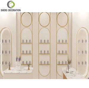 New <b>Perfume</b> Shop Decoration <b>Ideas</b> Customized High Grade Wooden Wall <b>Perfume</b> Display <b>Cabinet</b> For <b>Perfume</b> Showcase - Product Image 3