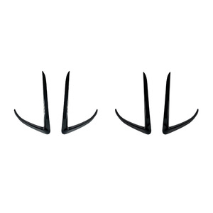 Tesla <b>Model</b> 3 Front Bumper Lip Spoiler Carbon Fiber Texture Adhesive Decal 2017+ Car Body <b>Kit</b> - Product Image 5