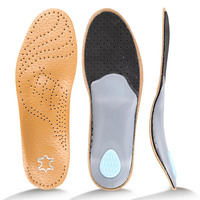 Semelles orthopédiques en PU souples et respirantes, absorbant les chocs, pour l'alignement des pieds, idéales pour le quotidien et la marche, avec soutien de l'avant-pied