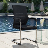 Chaise de bureau ergonomique en maille, chaise de Table de conférence, chaise de bureau sans roue