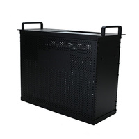 Caja Metálica de Control Industrial Electrónico de Acero Galvanizado y Lámina de Aluminio Anodizado Personalizada de 5U