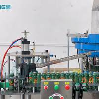 Ligne de remplissage automatique électrique à commande PLC haute efficacité pour sachets souples, valves et aérosols, pour huile d'olive, garantie 2 ans