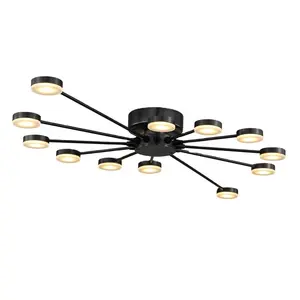 Soggiorno interno bedromm moda moderna fiore led plafoniera lampadario decorativo luce a led