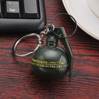 Jeu de survie bouteille Flash frange kits médicaux, canette de gaz grenade armes en forme porte-clés cadeaux porte-clés porte-clés porte-clés