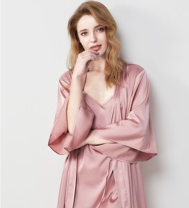 Camicia <span class=keywords><strong>da</strong></span> <span class=keywords><strong>notte</strong></span> Sexy <span class=keywords><strong>per</strong></span> ragazze con cavezza <span class=keywords><strong>per</strong></span> donna primavera ed estate camicia <span class=keywords><strong>da</strong></span> <span class=keywords><strong>notte</strong></span> a due pezzi abito lungo stile - Product Image 1