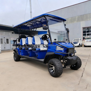 Voitures de <span class=keywords><strong>golf</strong></span> électriques <span class=keywords><strong>4</strong></span> places, style rétro, tout-terrain, longue portée, pour le désert, le camping, les zones de loisirs en plein air - Product Image 6