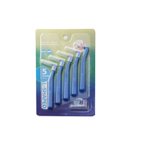 Cure-dents en plastique en nylon en forme de L brosse interdentaire brosse à dents pour enfants caractéristiques de fil d'acier inoxydable nettoyage des dents