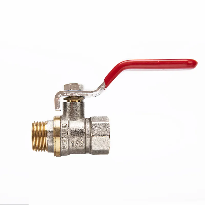 Brass Handle Lever Ferrule Fitting 1/2 Inch 3/4 Inch 2 Inch Shut-off Ball Valve for Plumbing Application