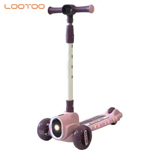 girls patinete infantil 3 wheel led light cheap kick scooter children / baby scooty scooter / kids scooters for age 9 years