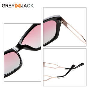 Gafas de sol Greyjack para mujer, montura negra TR90, lentes TAC UV400, estilo mariposa polarizado, montura grande - Product Image 1
