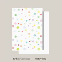 Papier d'emballage pour fleurs à pois imperméable personnalisé, style coréen, feuilles d'emballage pour bouquets, fournitures pour fleuristes